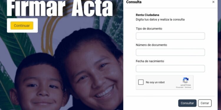 Firmar Acta Renta Ciudadana 2025