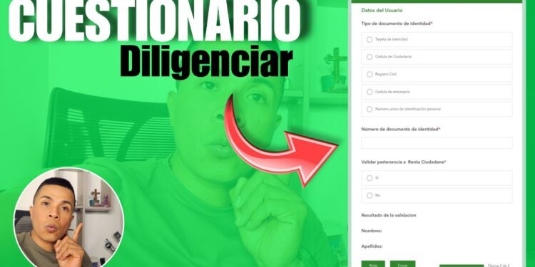 Cuestionario diligenciar si eras de Colombia Sin Hambre 2025