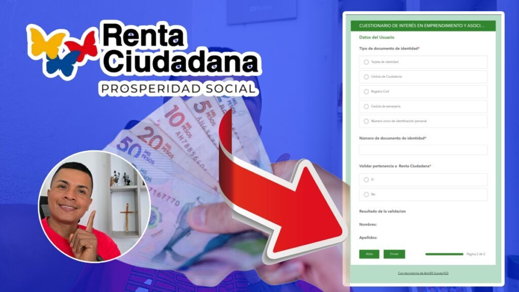 Renta Ciudadana Valoracion del Cuidado y Formulario Colombia Sin Hambre